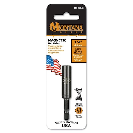 Montana Brand 2 9-16 x 5-16 in. Magnetic Nut Driver Guide, 5PK MB-66141